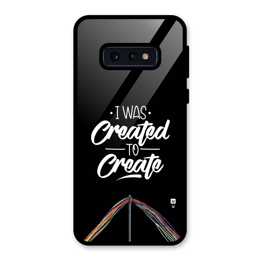 Created to Create Glass Back Case for Galaxy S10e
