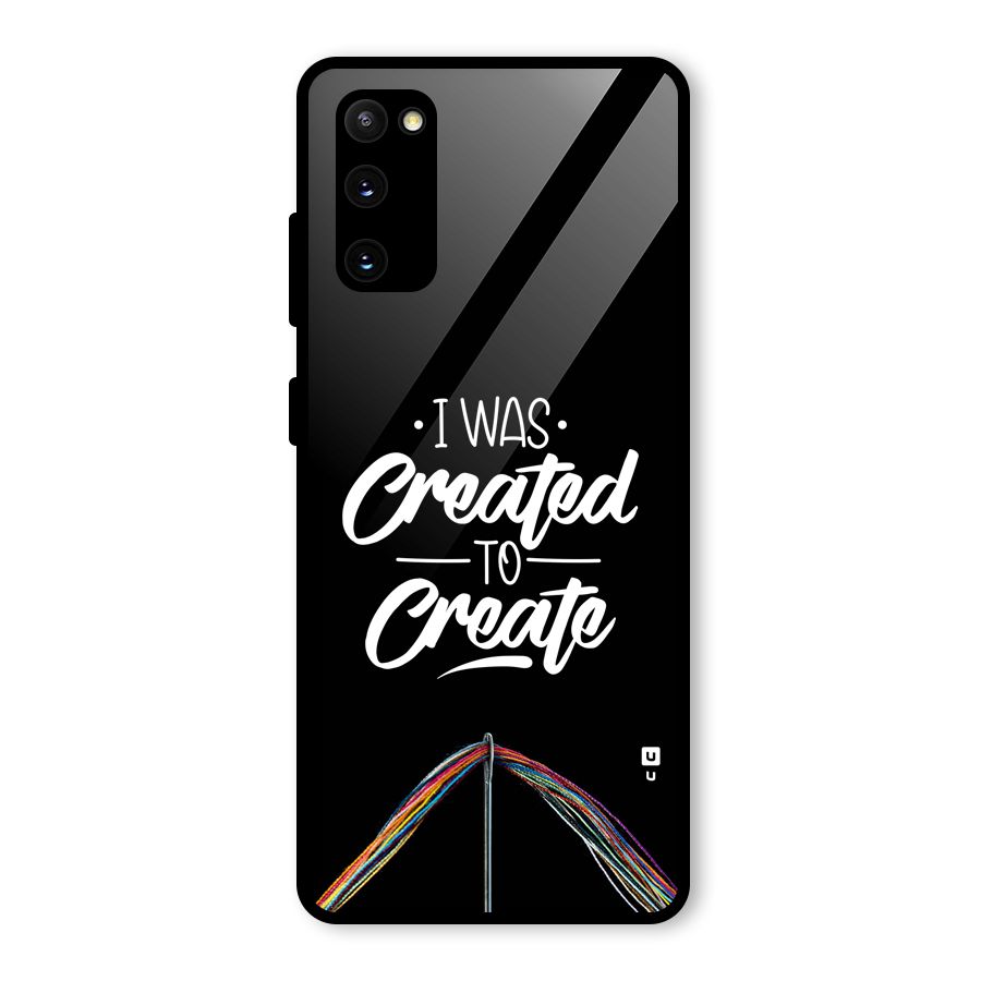 Created to Create Glass Back Case for Galaxy S20 FE 5G