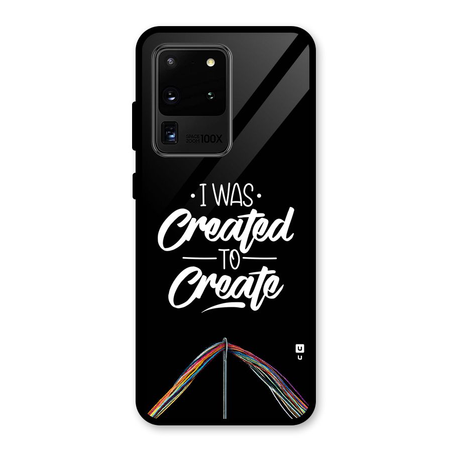 Created to Create Glass Back Case for Galaxy S20 Ultra