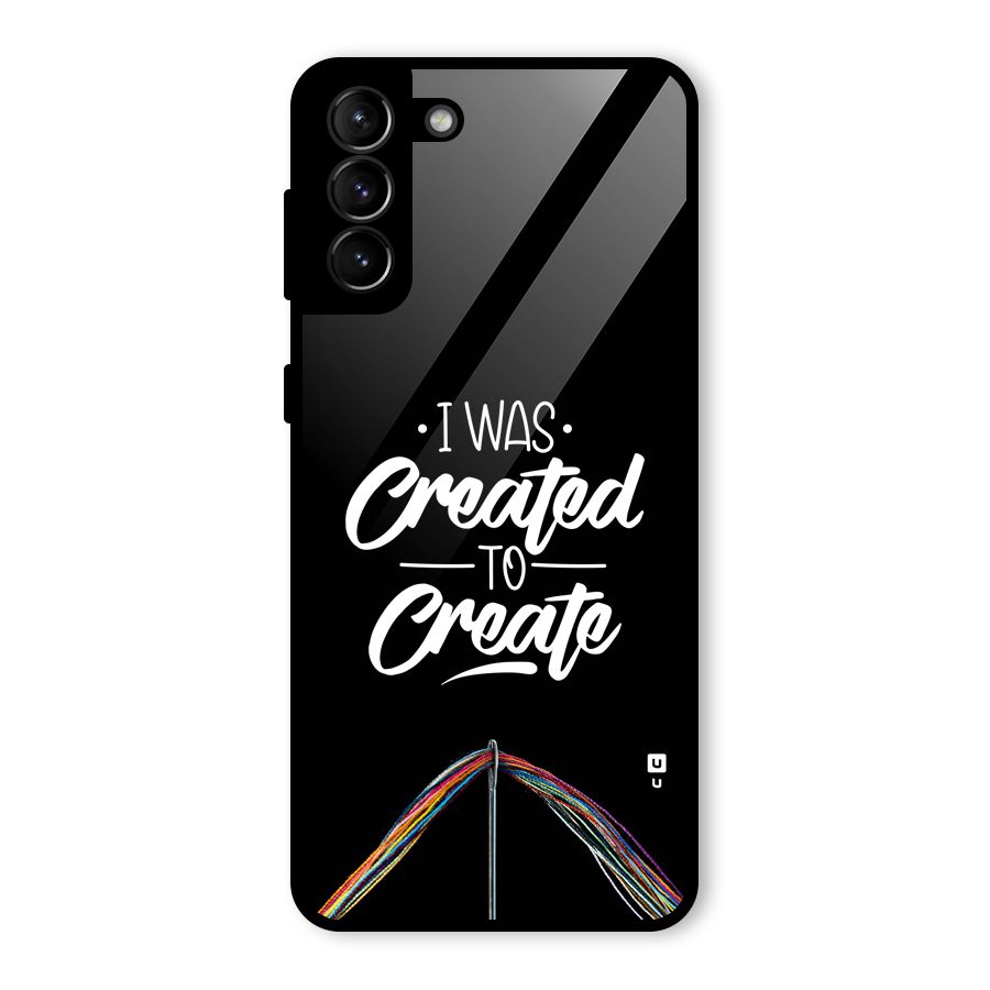 Created to Create Glass Back Case for Galaxy S21 Plus