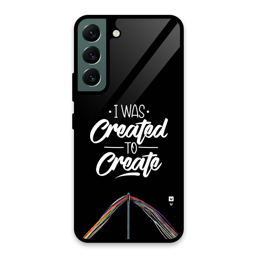 Created to Create Glass Back Case for Galaxy S22 5G