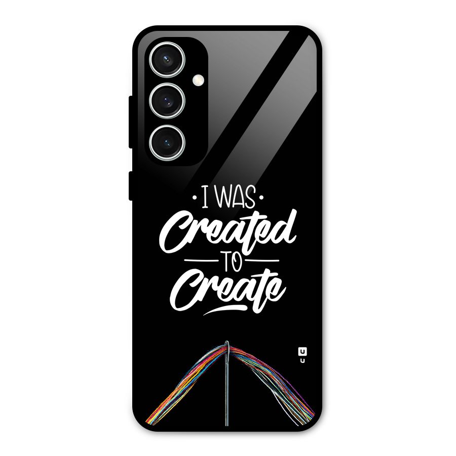 Created to Create Glass Back Case for Galaxy S23 FE