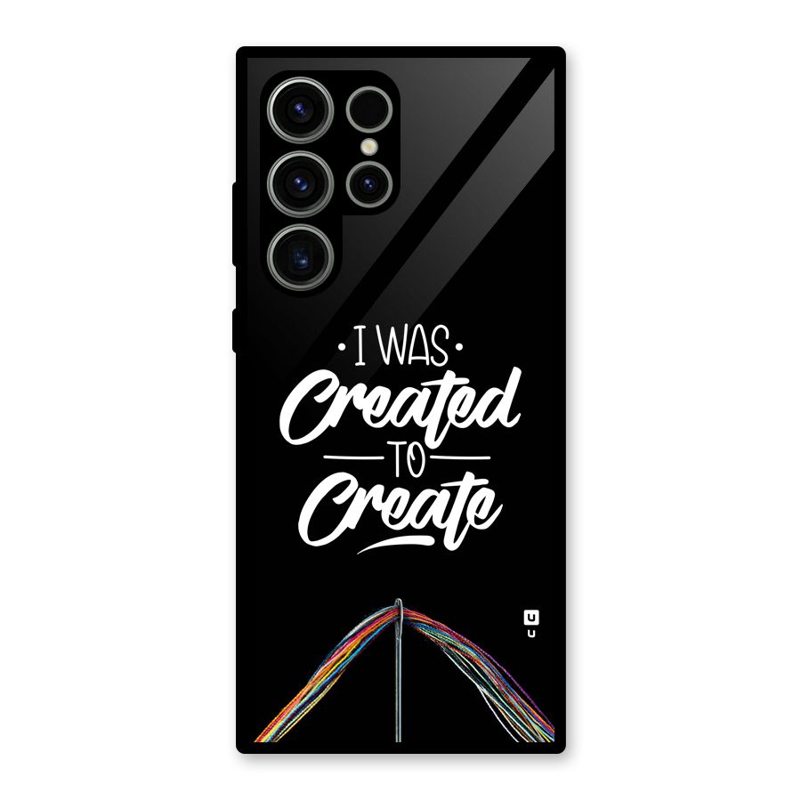 Created to Create Glass Back Case for Galaxy S23 Ultra