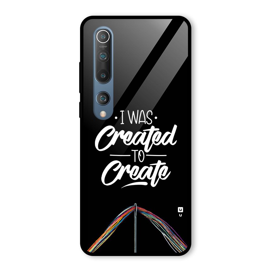 Created to Create Glass Back Case for Mi 10