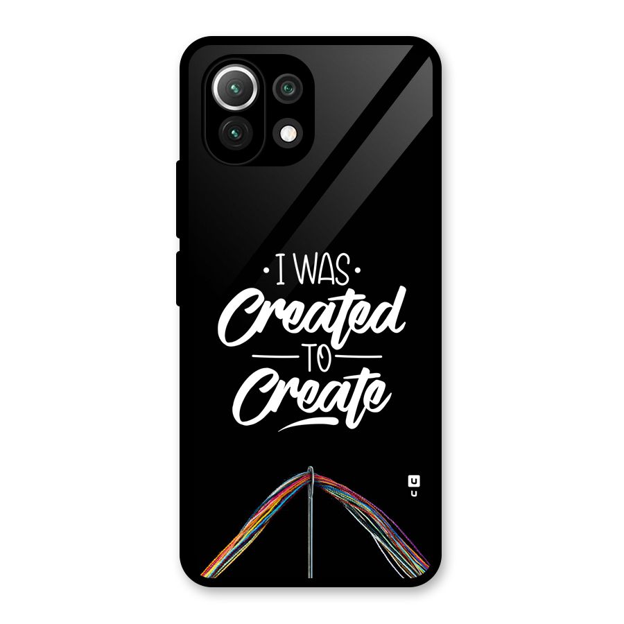 Created to Create Glass Back Case for Mi 11 Lite