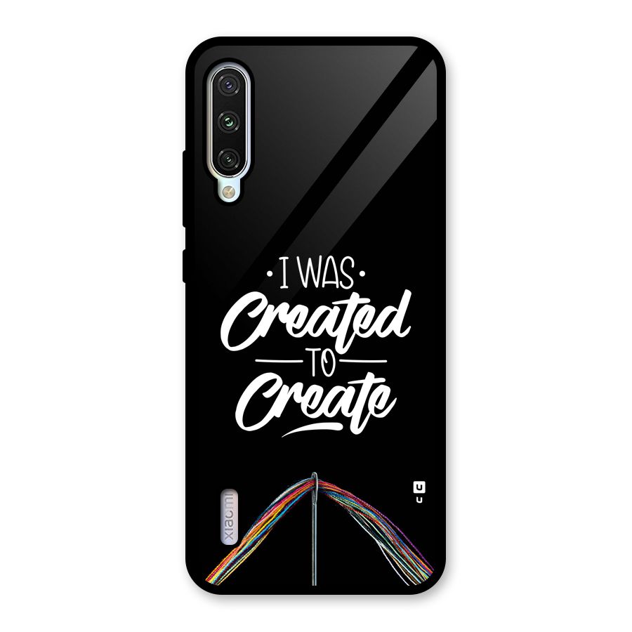 Created to Create Glass Back Case for Mi A3