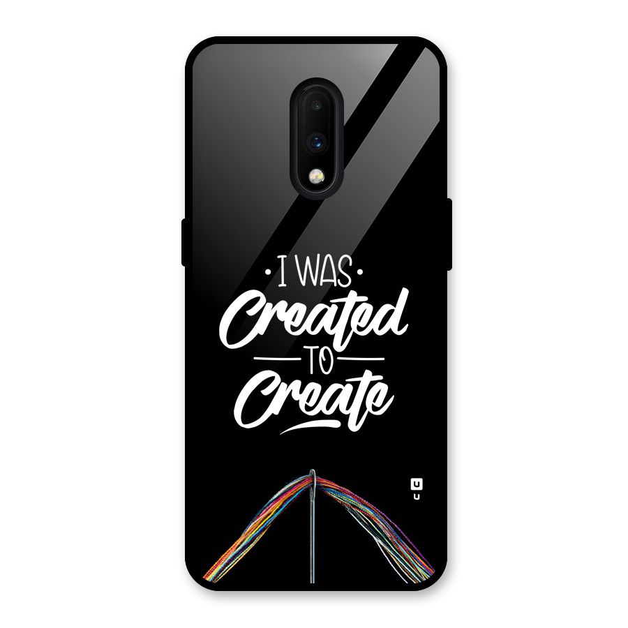 Created to Create Glass Back Case for OnePlus 7