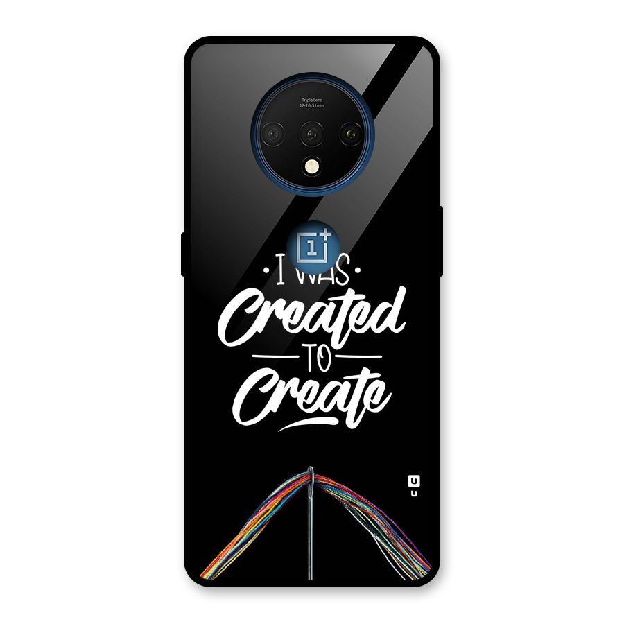 Created to Create Glass Back Case for OnePlus 7T