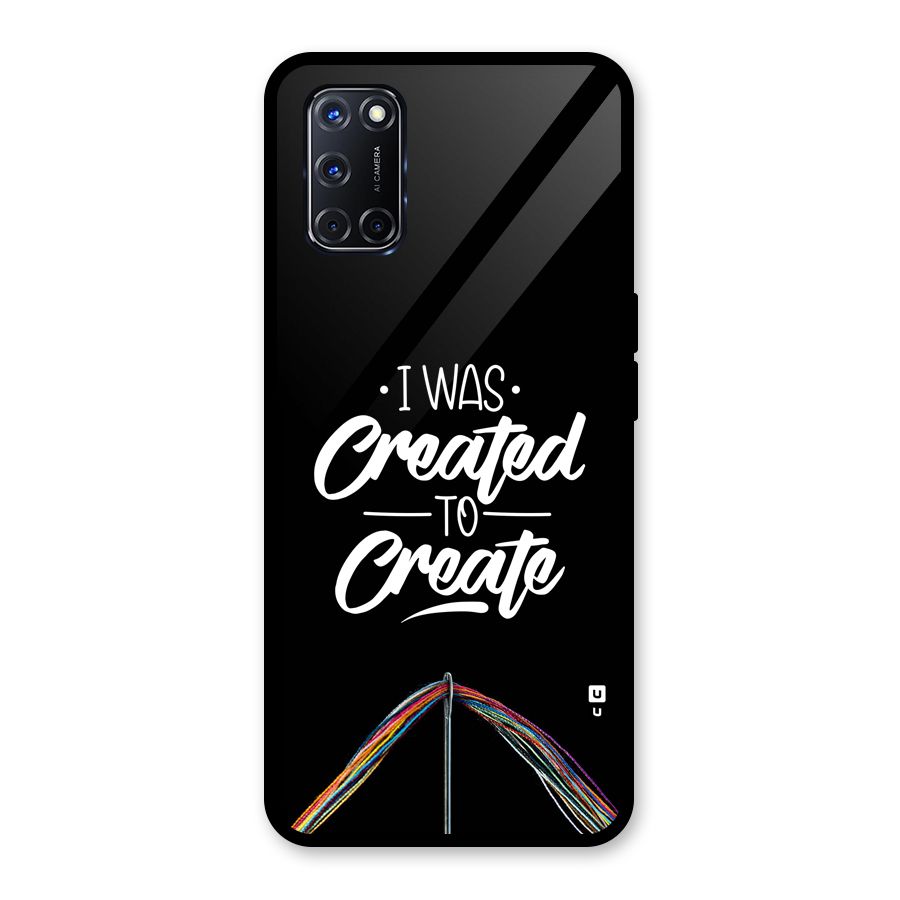 Created to Create Glass Back Case for Oppo A52