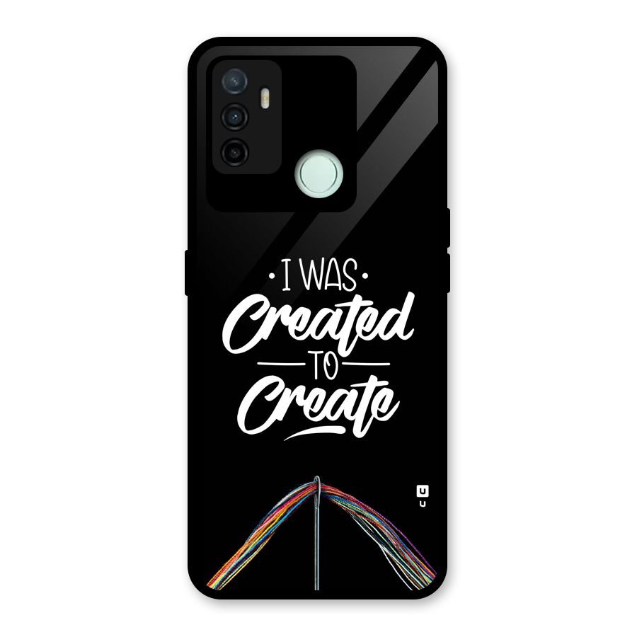 Created to Create Glass Back Case for Oppo A53