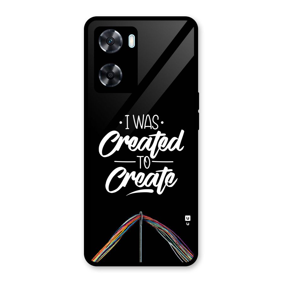 Created to Create Glass Back Case for Oppo A77