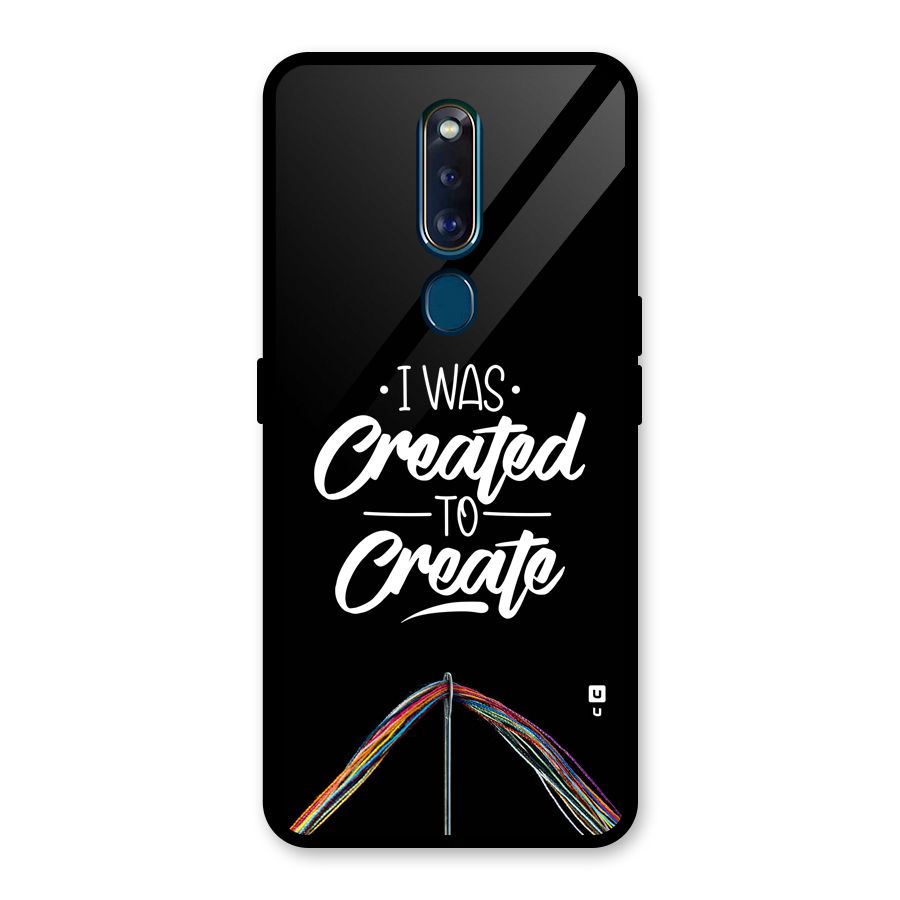 Created to Create Glass Back Case for Oppo F11 Pro