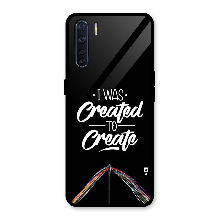 Created to Create Glass Back Case for Oppo F15
