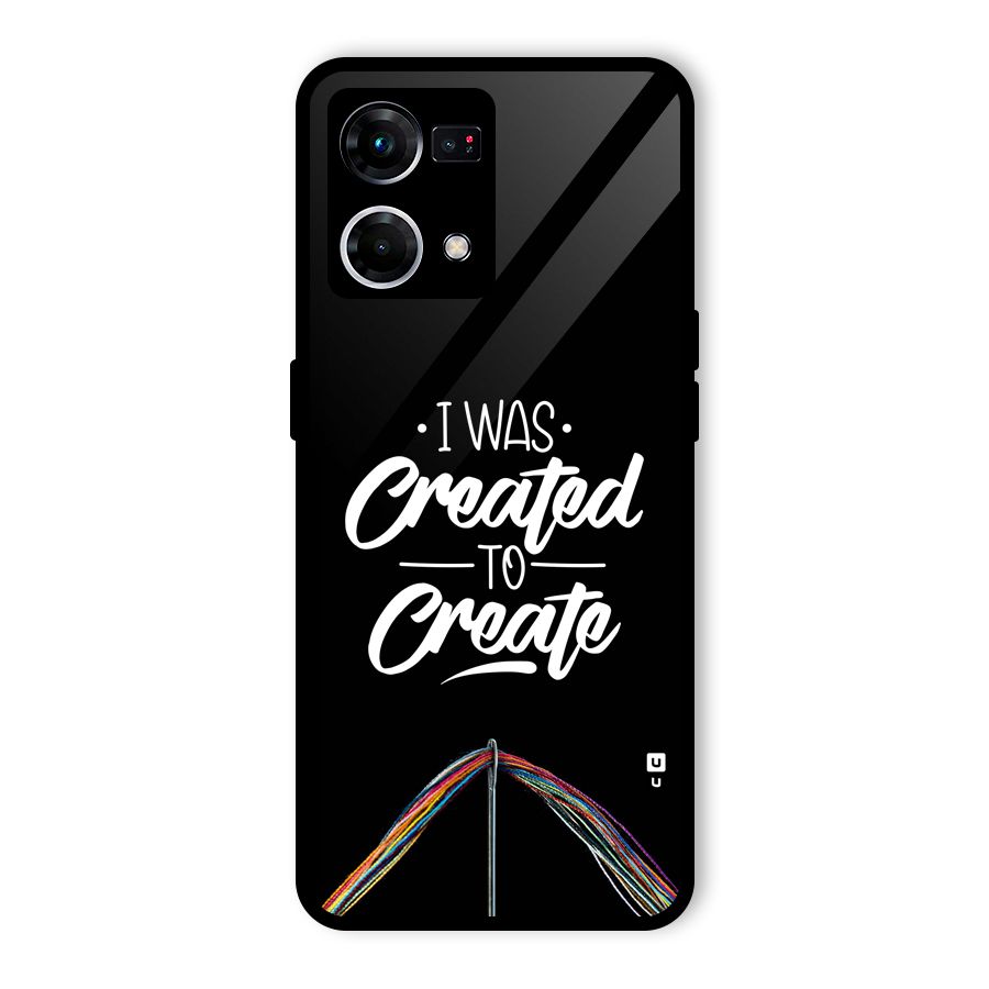Created to Create Glass Back Case for Oppo F21 Pro 5G