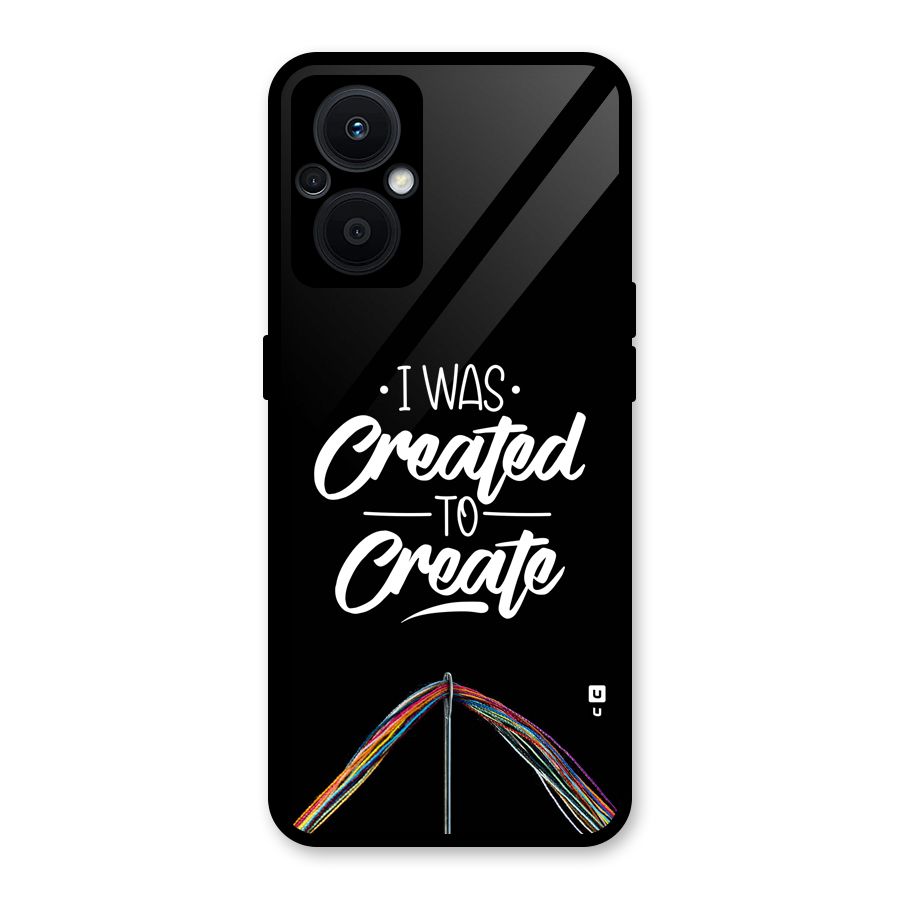 Created to Create Glass Back Case for Oppo F21s Pro 5G