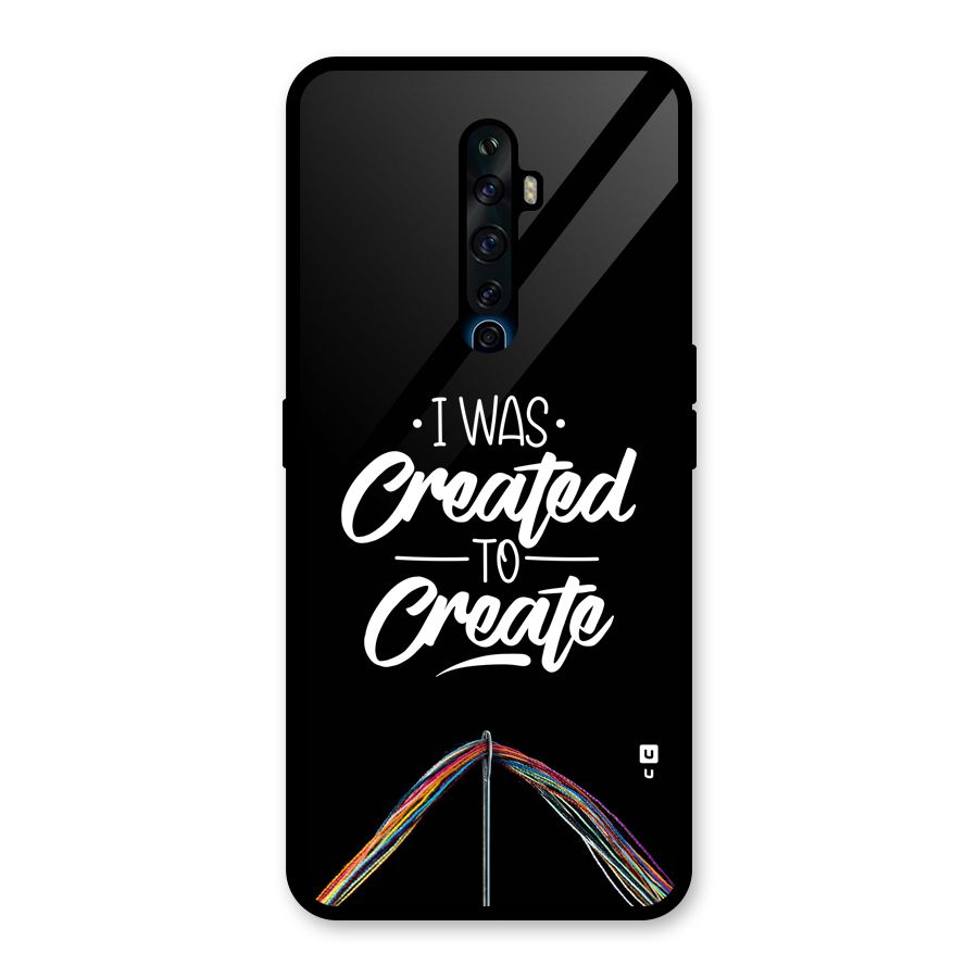 Created to Create Glass Back Case for Oppo Reno2 Z
