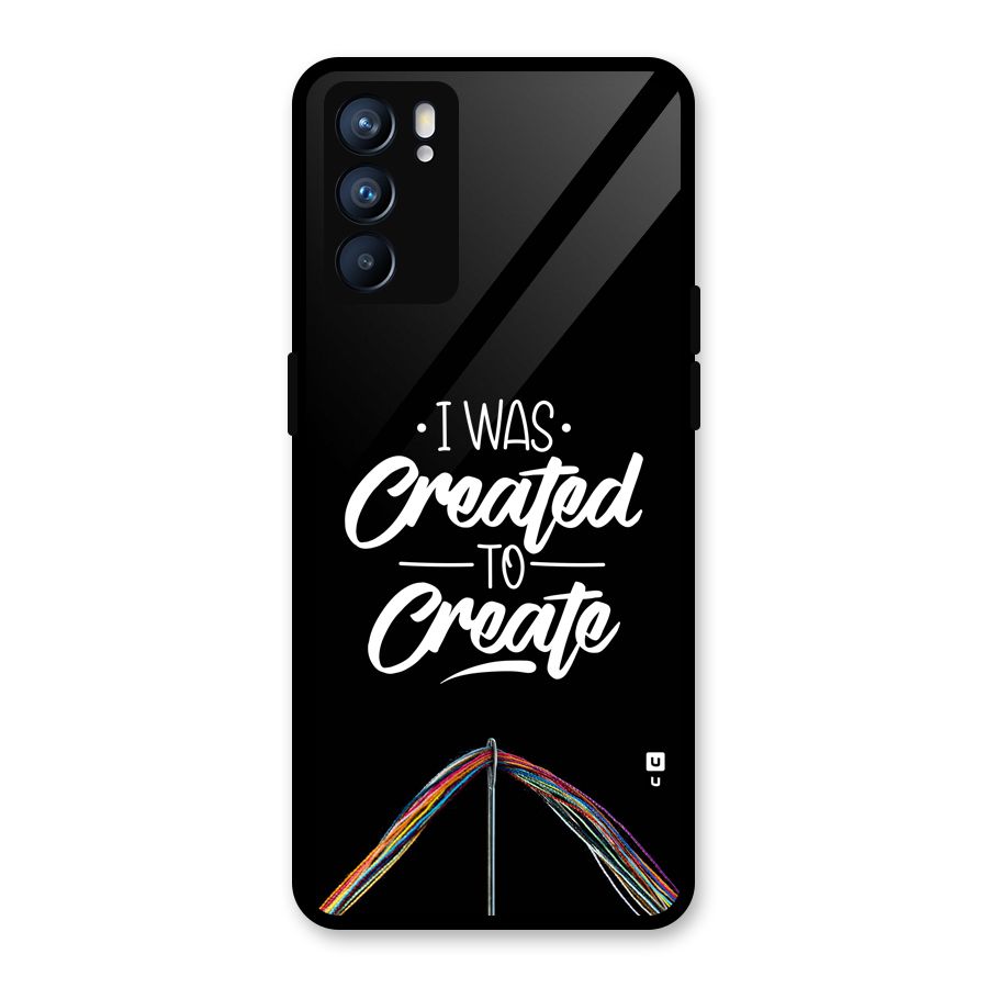 Created to Create Glass Back Case for Oppo Reno6 5G