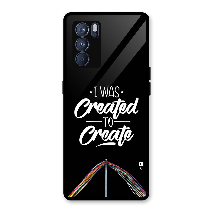 Created to Create Glass Back Case for Oppo Reno6 Pro 5G