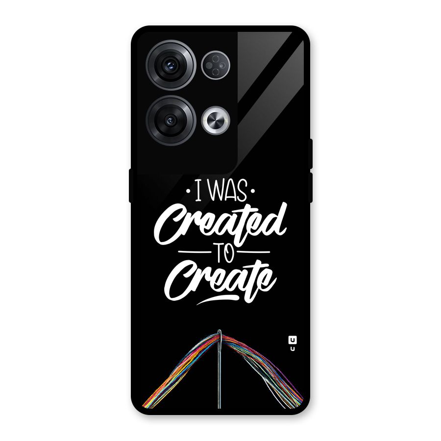 Created to Create Glass Back Case for Oppo Reno8 Pro 5G