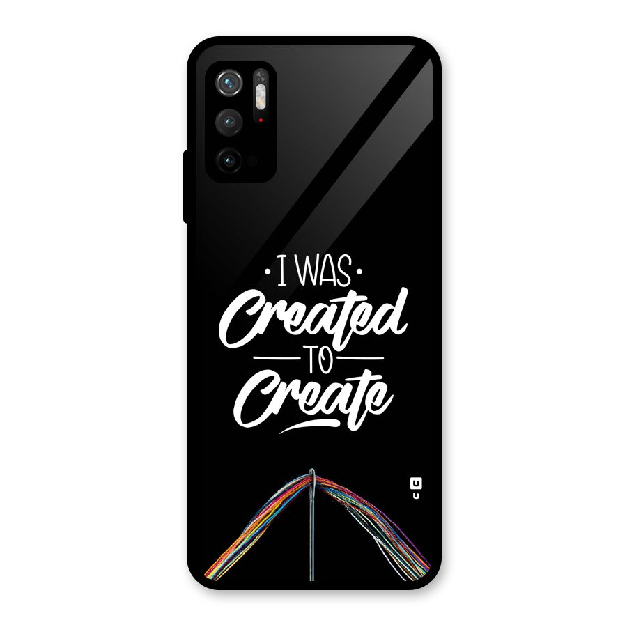 Created to Create Glass Back Case for Poco M3 Pro 5G