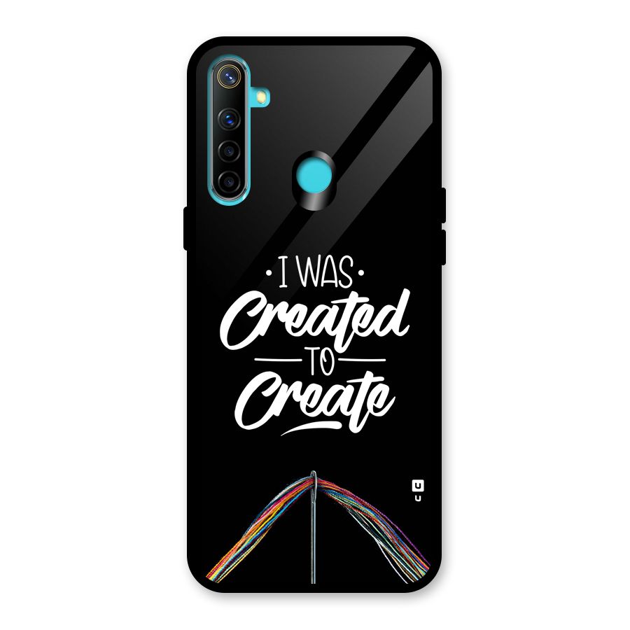 Created to Create Glass Back Case for Realme 5