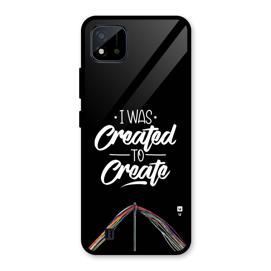 Created to Create Glass Back Case for Realme C11 2021