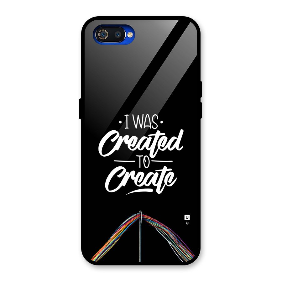 Created to Create Glass Back Case for Realme C2