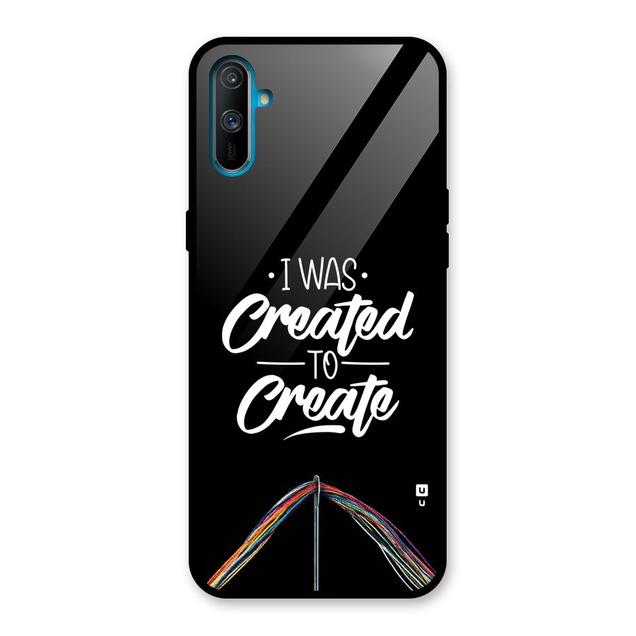 Created to Create Glass Back Case for Realme C3