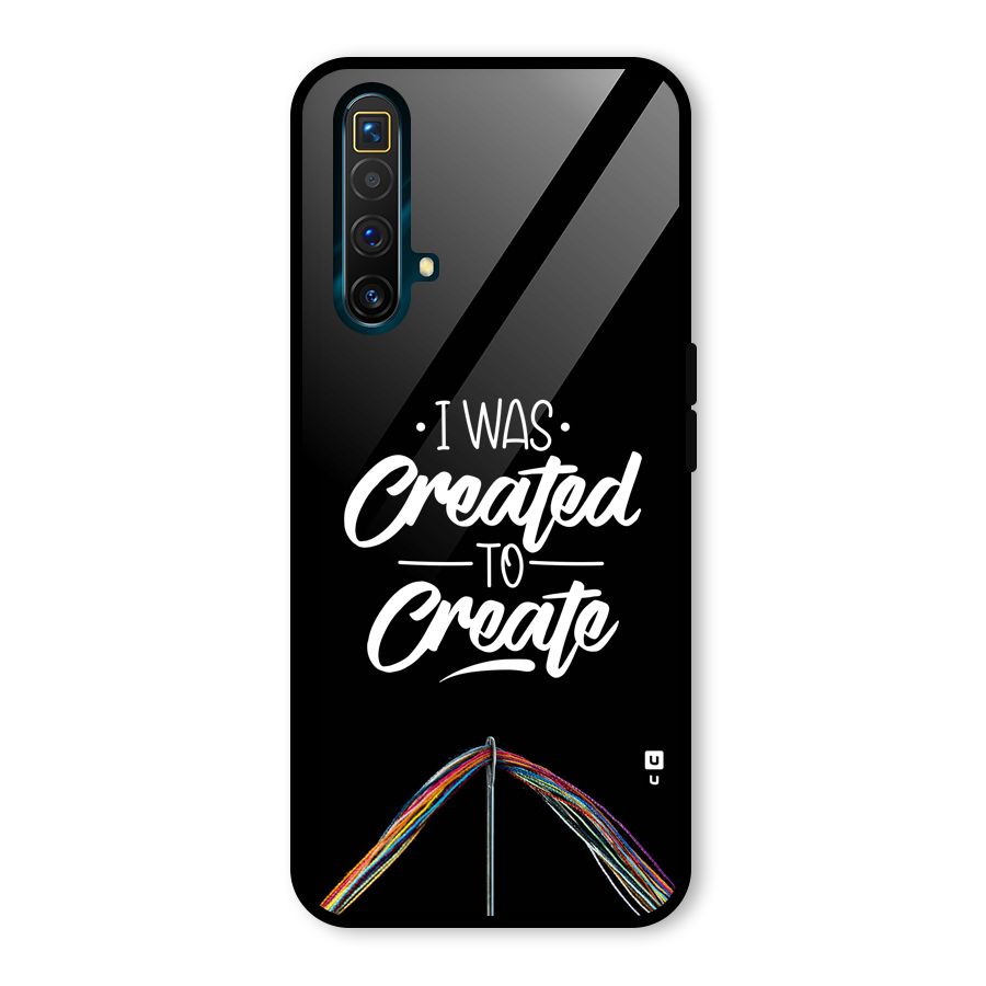 Created to Create Glass Back Case for Realme X3 SuperZoom