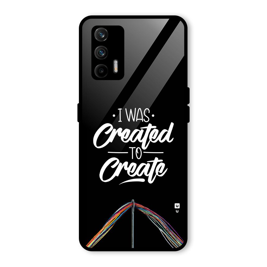 Created to Create Glass Back Case for Realme X7 Max