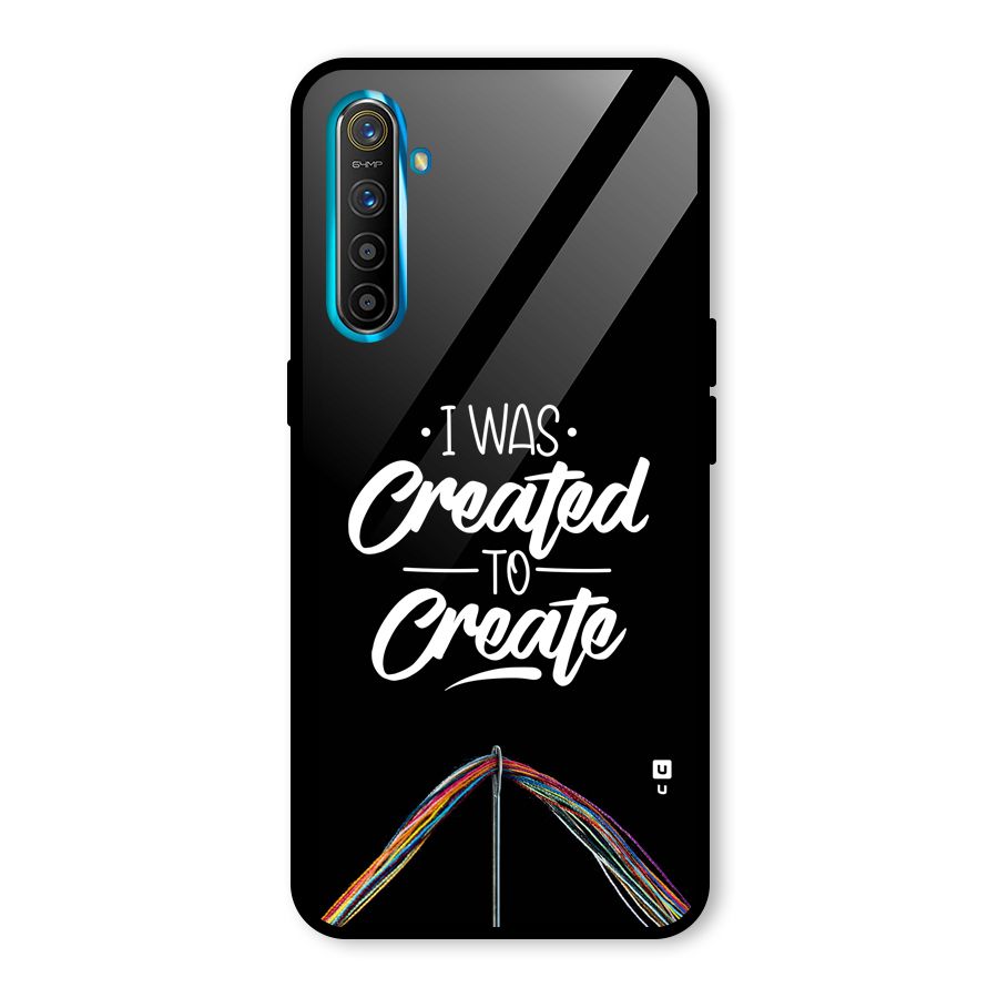 Created to Create Glass Back Case for Realme XT