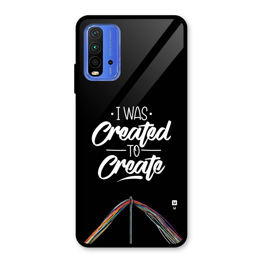Created to Create Glass Back Case for Redmi 9 Power