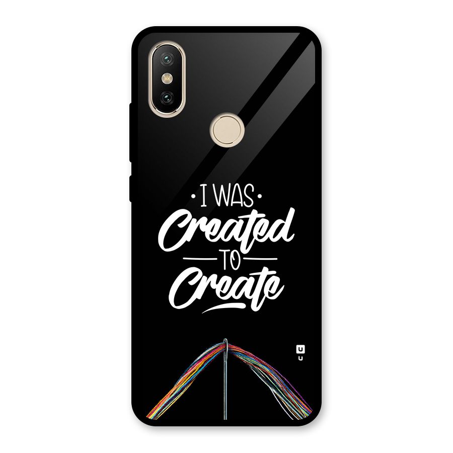 Created to Create Glass Back Case for Redmi A2