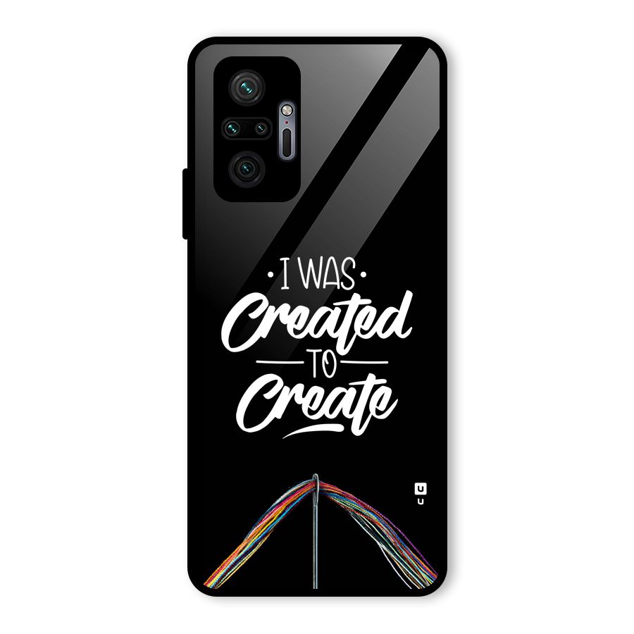 Created to Create Glass Back Case for Redmi Note 10 Pro