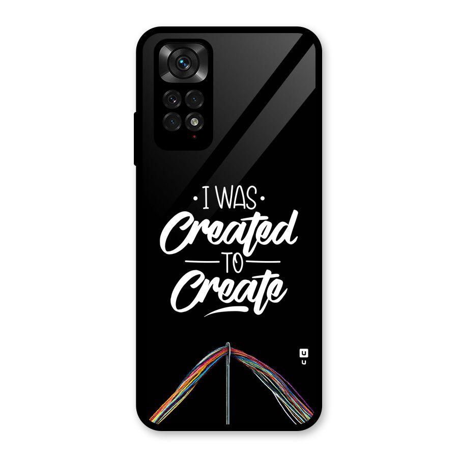 Created to Create Glass Back Case for Redmi Note 11S