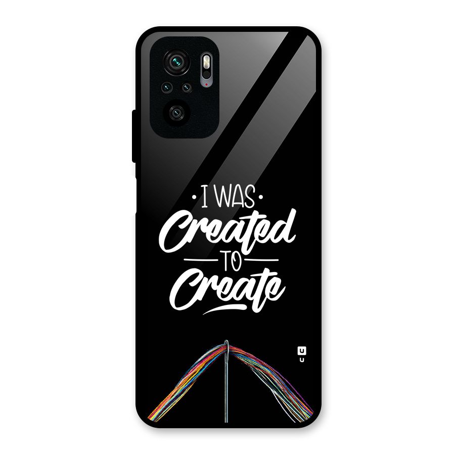 Created to Create Glass Back Case for Redmi Note 11 SE