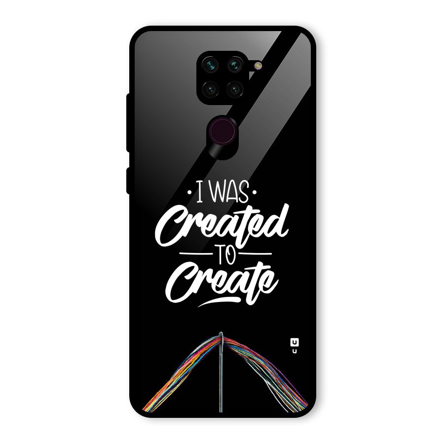 Created to Create Glass Back Case for Redmi Note 9