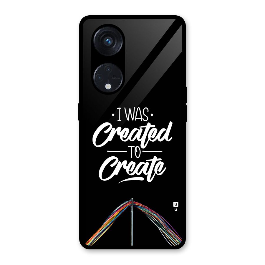Created to Create Glass Back Case for Reno8 T 5G