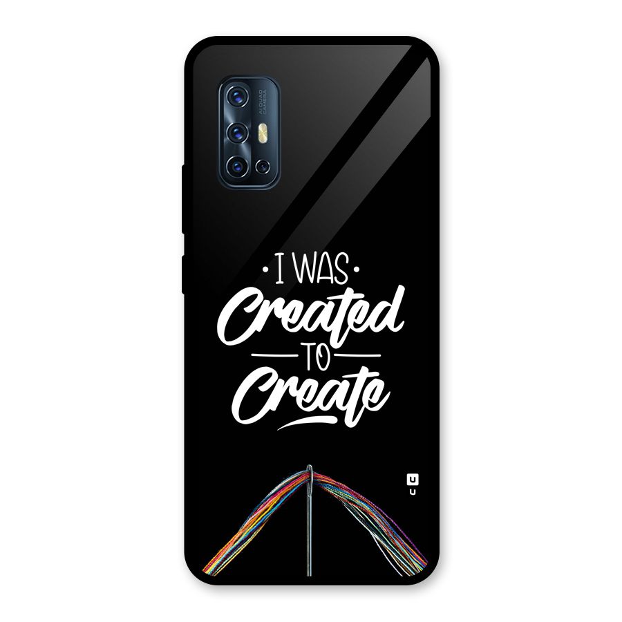 Created to Create Glass Back Case for Vivo V17