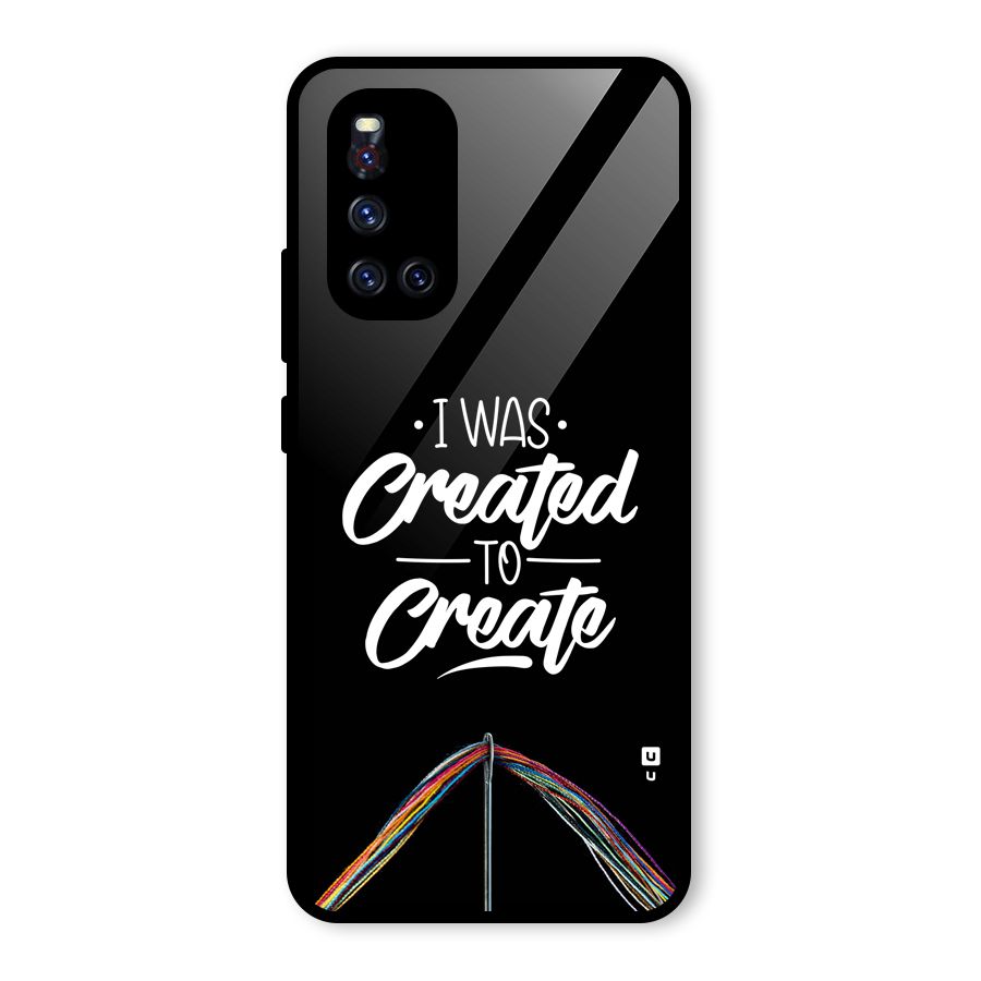 Created to Create Glass Back Case for Vivo V19