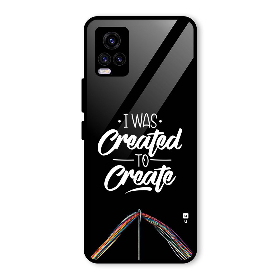 Created to Create Glass Back Case for Vivo V20