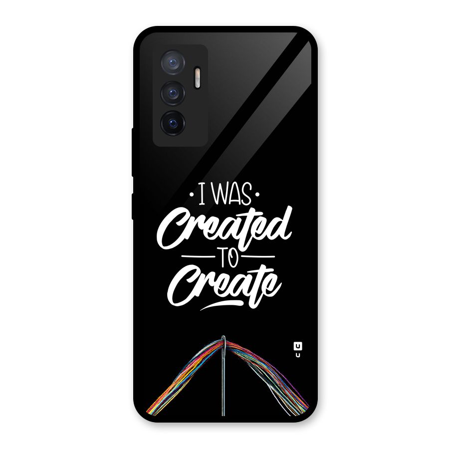 Created to Create Glass Back Case for Vivo V23e