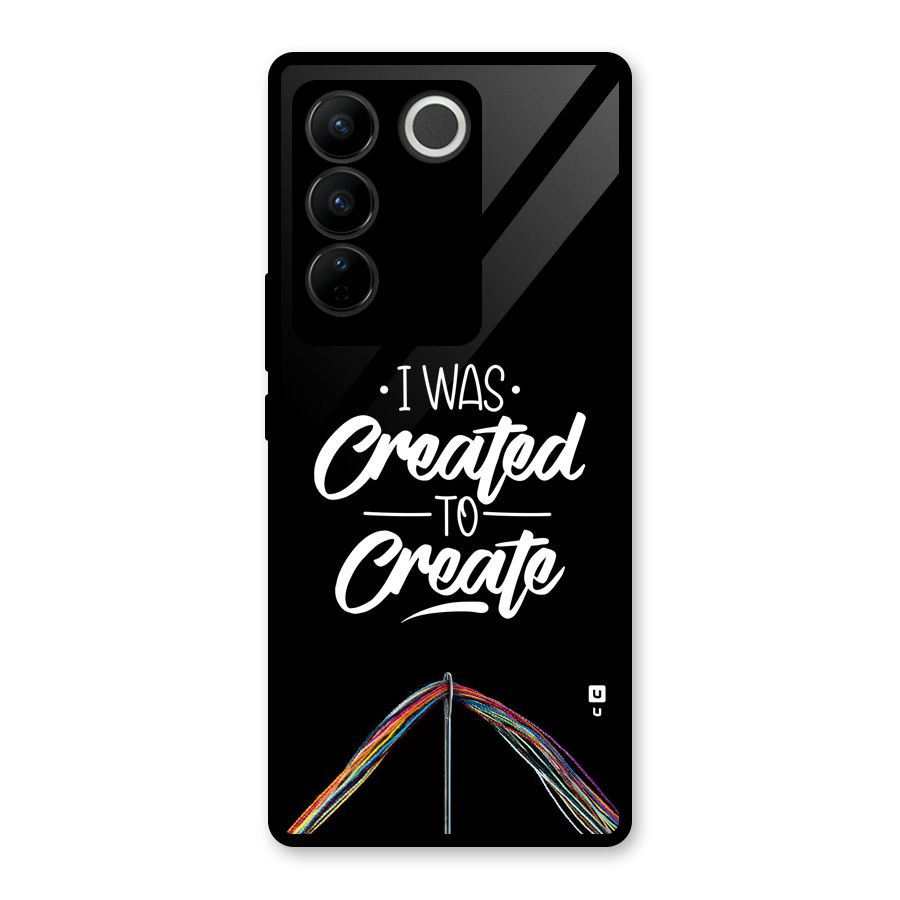 Created to Create Glass Back Case for Vivo V27