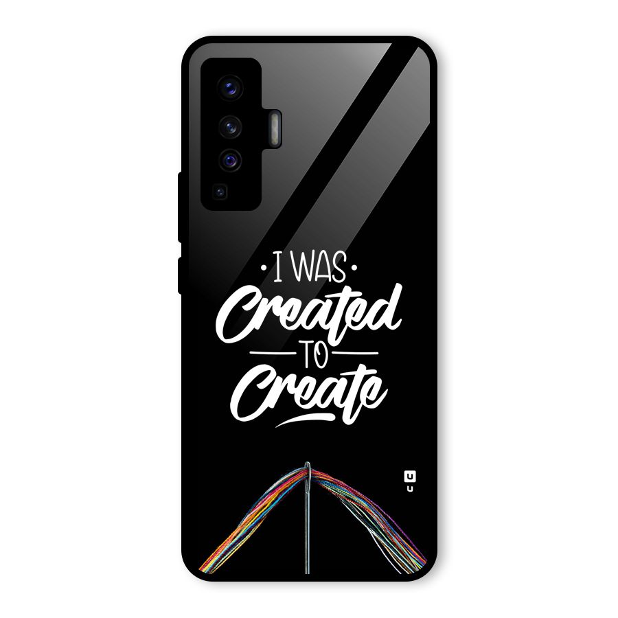 Created to Create Glass Back Case for Vivo X50