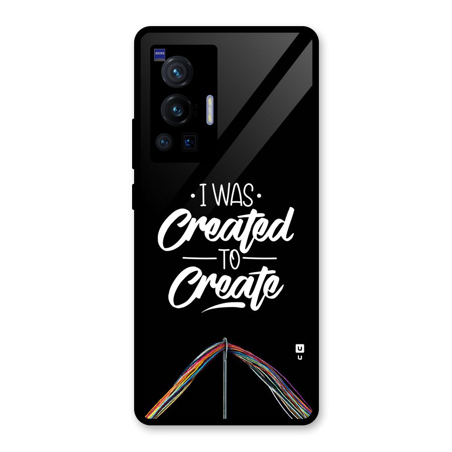 Created to Create Glass Back Case for Vivo X70 Pro