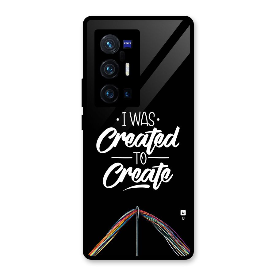 Created to Create Glass Back Case for Vivo X70 Pro Plus