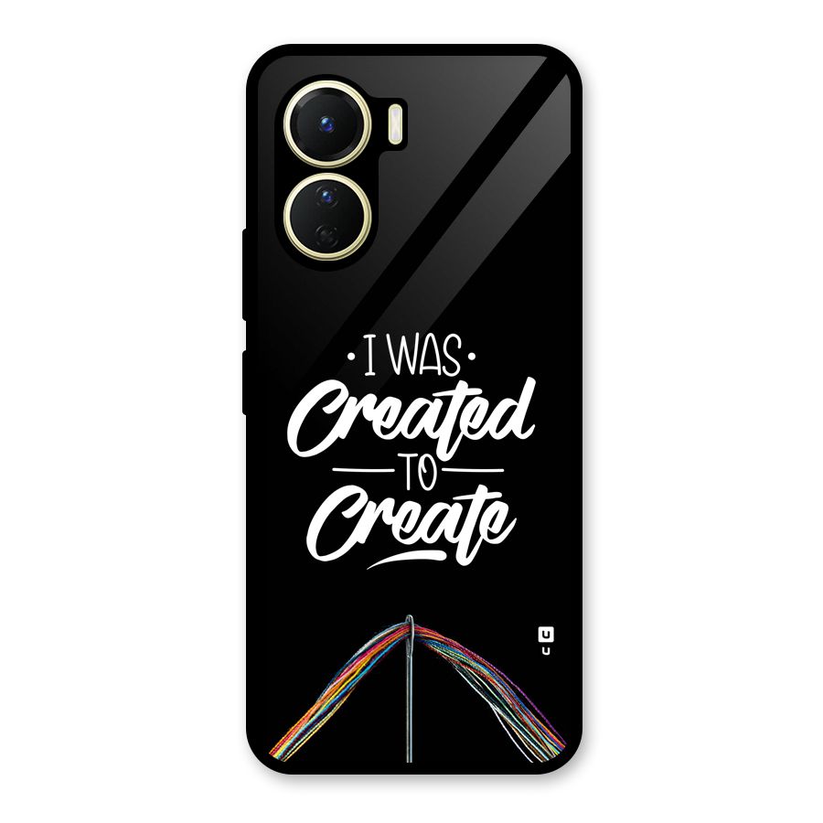 Created to Create Glass Back Case for Vivo Y16