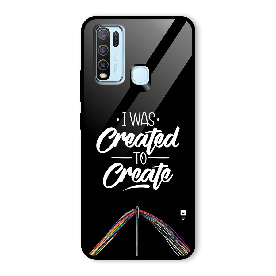 Created to Create Glass Back Case for Vivo Y50