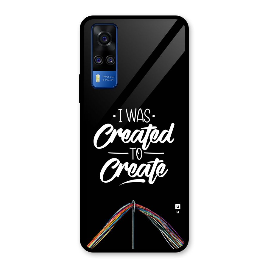 Created to Create Glass Back Case for Vivo Y51A