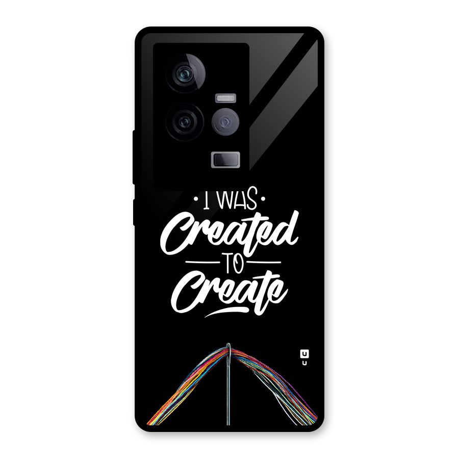 Created to Create Glass Back Case for Vivo iQOO 11 5G